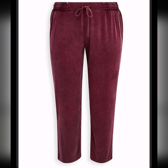 Torrid Velour Challis Drawstring Trouser 26 - Picture 2 of 13
